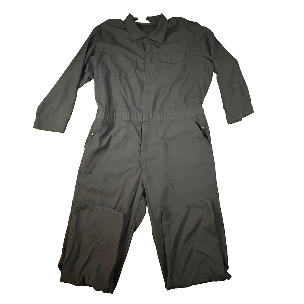 Munro's Men's 56 Tall Black Nomex IIIA FR Coveralls Flame‎ Resistant Made in USA